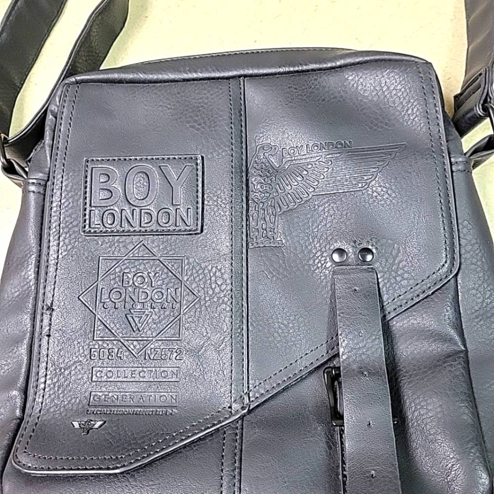 Boy London Messenger bag black 12 X 10 X3 Inches. Great Condition